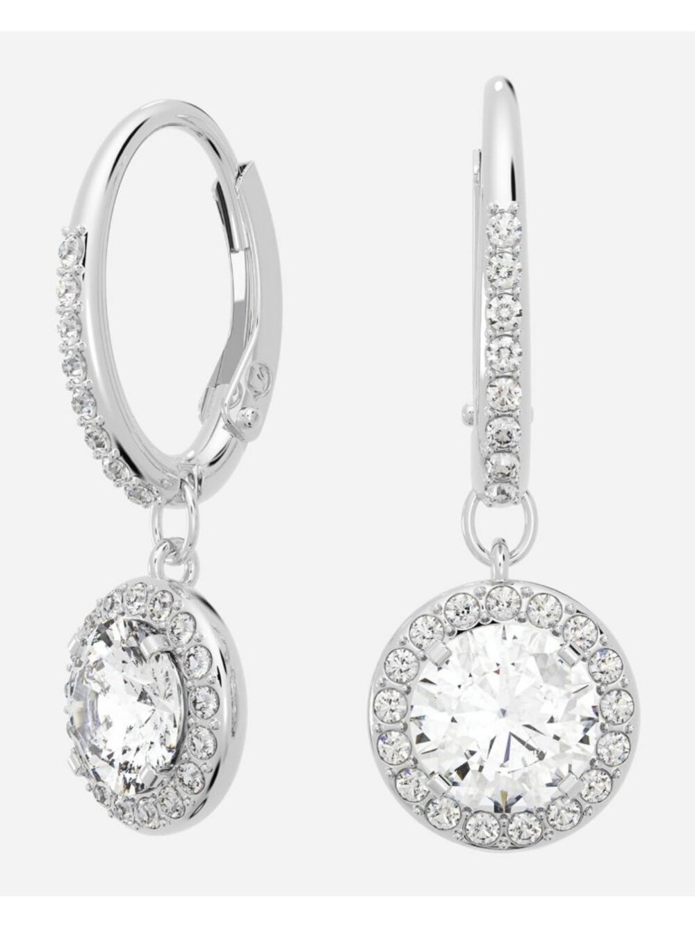 Elegant Crystal Drop Earrings - Angelic Design, Perfect for Special Occasions